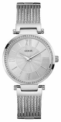 Guess Womens SOHO Stainless Steel Silver Dial W0638L1 Guess Womens SOHO Stainless Steel Silver Dial W0638L1