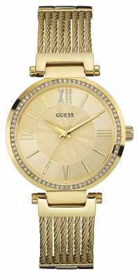 Guess Womens SOHO Gold Pvd Plate, Crystal Watch W0638L2 Guess Womens SOHO Gold Pvd Plate, Crystal Watch W0638L2