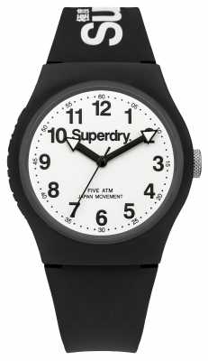 Superdry Mens Urban Black Strap White Dial SYG164BW Superdry Mens Urban Black Strap White Dial SYG164BW