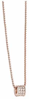 Guess Womens Rose Gold Pave Bead G Rounds Pendant UBN21591 Guess Womens Rose Gold Pave Bead G Rounds Pendant UBN21591
