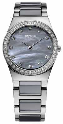 Bering Womens Stainless Steel Grey Ceramic 32426-789 Bering Womens Stainless Steel Grey Ceramic 32426-789