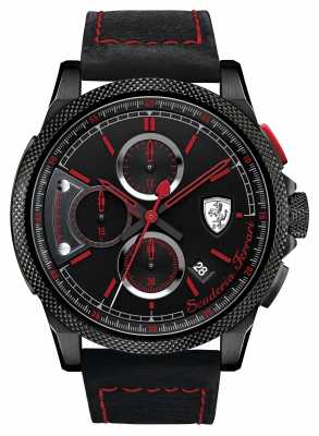 Scuderia Ferrari Formula Italia S Black/ Red Chrono 0830273 Scuderia Ferrari Formula Italia S Black/ Red Chrono 0830273