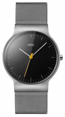 Braun Mens Classic Slim Mesh Black Dial BN0211BKSLMHG Braun Mens Classic Slim Mesh Black Dial BN0211BKSLMHG