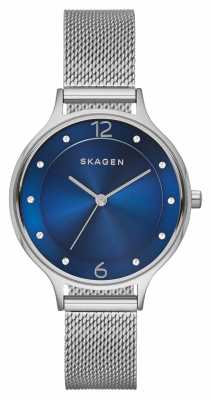 Skagen Womens Anita Stainless Steel MeshSwarovski SKW2307 Skagen Womens Anita Stainless Steel MeshSwarovski SKW2307