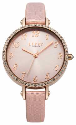 Lipsy Womens Pink Strap Pink Dial LP400 Lipsy Womens Pink Strap Pink Dial LP400