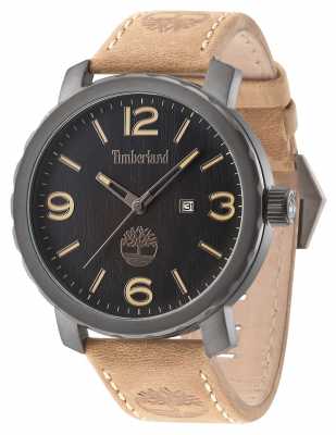 Timberland Mens Pinkerton Brown Leather Strap Black Dial 14399XSU/02 Timberland Mens Pinkerton Brown Leather Strap Black Dial 14399XSU/02