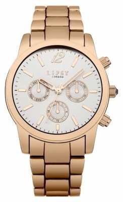 Lipsy Womens Rose Gold White Sunray Dial LP351 Lipsy Womens Rose Gold White Sunray Dial LP351