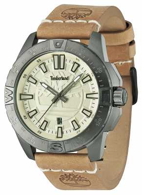 Timberland Mens Litchfield Brown Leather Beige Dial 14532JSU/07 Timberland Mens Litchfield Brown Leather Beige Dial 14532JSU/07