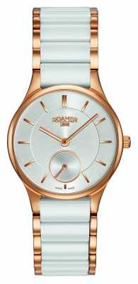 Roamer Womens Ceraline Saphira, White Ceramic 677855491560 Roamer Womens Ceraline Saphira, White Ceramic 677855491560
