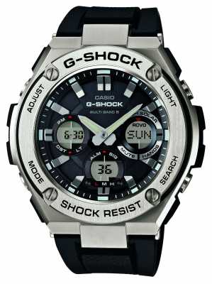 Casio Mens G-Shock Silver / Black, Radio Control GST-W110-1AER Casio Mens G-Shock Silver / Black, Radio Control GST-W110-1AER