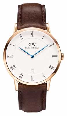 Daniel Wellington Mens Dapper 38mm Bristol Rose Gold Case DW00100086 Daniel Wellington Mens Dapper 38mm Bristol Rose Gold Case DW00100086