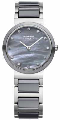 Bering Womens Stainless Steel Grey Ceramic 10725-789 Bering Womens Stainless Steel Grey Ceramic 10725-789