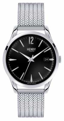 Henry London Edgware Stainless Steel Mesh Black Dial HL39-M-0015 Henry London Edgware Stainless Steel Mesh Black Dial HL39-M-0015