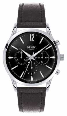 Henry London Edgware Black Leather Strap Chronograph HL41-CS-0023 Henry London Edgware Black Leather Strap Chronograph HL41-CS-0023
