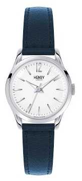 Henry London Knightsbridge Blue Leather Strap White Dial HL25-S-0027 Henry London Knightsbridge Blue Leather Strap White Dial HL25-S-0027