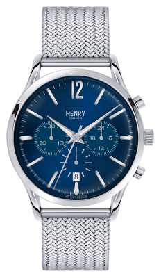 Henry London Knightsbridge Stainless Steel Mesh Chrono HL41-CM-0037 Henry London Knightsbridge Stainless Steel Mesh Chrono HL41-CM-0037