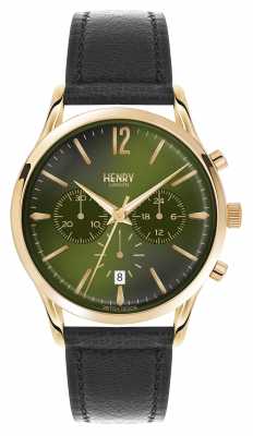 Henry London Chiswick Black Leather Strap Chronograph HL41-CS-0106 Henry London Chiswick Black Leather Strap Chronograph HL41-CS-0106