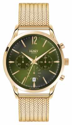 Henry London Chiswick Gold Plated Mesh Chronograph HL41-CM-0108 Henry London Chiswick Gold Plated Mesh Chronograph HL41-CM-0108