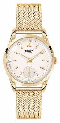 Henry London Westminster Gold Plated Mesh Champagne Dial HL30-UM-0004 Henry London Westminster Gold Plated Mesh Champagne Dial HL30-UM-0004