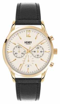 Henry London Westminster Black Leather Strap Chronograph HL41-CS-0018 Henry London Westminster Black Leather Strap Chronograph HL41-CS-0018