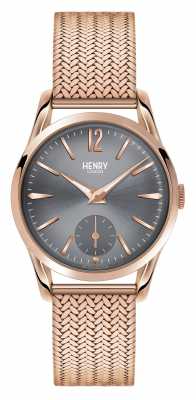 Henry London Finchley Rose Gold Mesh Grey Dial HL30-UM-0116 Henry London Finchley Rose Gold Mesh Grey Dial HL30-UM-0116