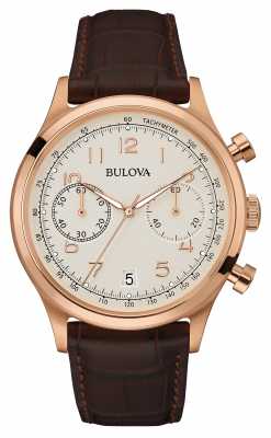 Bulova Mens Vintage Brown Leather Strap Chronograph 97B148 Bulova Mens Vintage Brown Leather Strap Chronograph 97B148