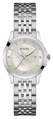 Bulova Womens Stainless Steel Silver Dial 96S160 Bulova Womens Stainless Steel Silver Dial 96S160