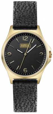 Barbour Womens Hebburn Black Leather Strap Black Dial BB007BKBK Barbour Womens Hebburn Black Leather Strap Black Dial BB007BKBK