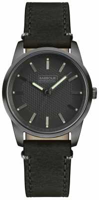 Barbour Mens Jarrow Black Leather Strap Black Dial BB026GNBK Barbour Mens Jarrow Black Leather Strap Black Dial BB026GNBK
