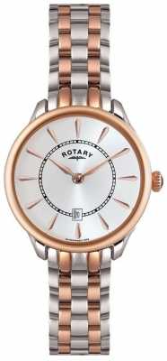 Rotary Ladies Rose Gold Two Tone Watch LB02917/02 Rotary Ladies Rose Gold Two Tone Watch LB02917/02