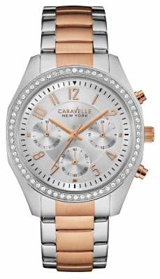 Caravelle New York Ladies Two Tone Chronograph Watch 45L148 Caravelle New York Ladies Two Tone Chronograph Watch 45L148