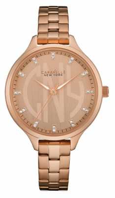 Caravelle New York Ladies Round Slim Watch 44L207 Caravelle New York Ladies Round Slim Watch 44L207