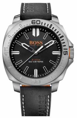 Hugo Boss Orange Gents Sao Paulo Black Leather Strap Watch 1513295 Hugo Boss Orange Gents Sao Paulo Black Leather Strap Watch 1513295