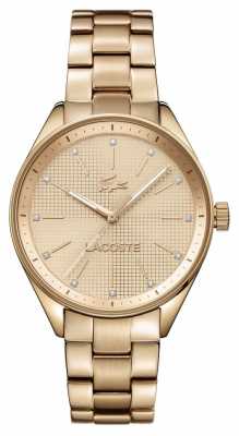 Lacoste Womens Philadelphia Rose Gold Plated 2000899 Lacoste Womens Philadelphia Rose Gold Plated 2000899