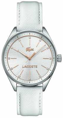 Lacoste Womens Philadelphia White Leather Strap 2000900 Lacoste Womens Philadelphia White Leather Strap 2000900