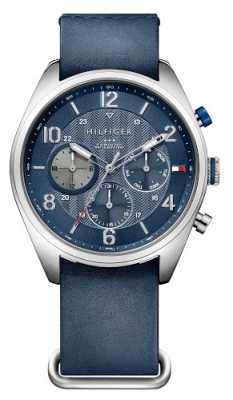 Tommy Hilfiger Mens Corbin Blue Leather Strap Blue Dial 1791187 Tommy Hilfiger Mens Corbin Blue Leather Strap Blue Dial 1791187