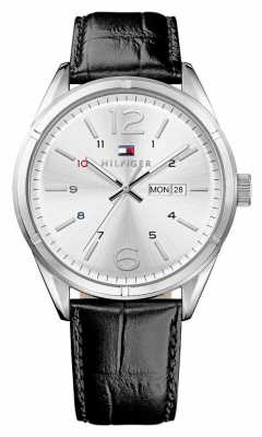 Tommy Hilfiger Mens Charlie Black Leather Strap 1791060 Tommy Hilfiger Mens Charlie Black Leather Strap 1791060