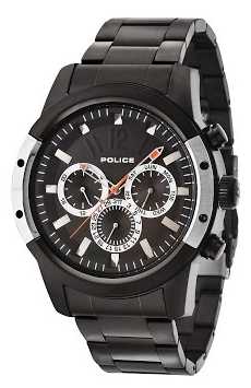 Police Mens Scrambler Black IP Chrono 14528JSBS/02M Police Mens Scrambler Black IP Chrono 14528JSBS/02M