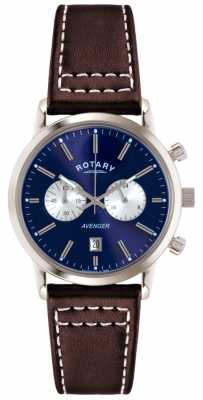Rotary Mens Avenger Brown Leather Strap Chrono GS02730/05 Rotary Mens Avenger Brown Leather Strap Chrono GS02730/05
