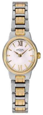 Rotary Womens Two Tone Bracelet White Dial LB02747/01 Rotary Womens Two Tone Bracelet White Dial LB02747/01