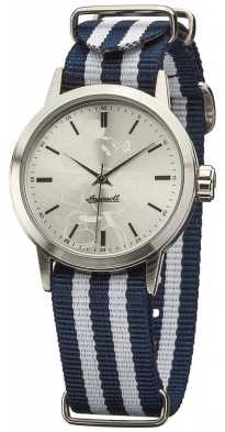 Disney By Ingersoll Unisex Classic Blue White Nylon Strap DIN006SLBL Disney By Ingersoll Unisex Classic Blue White Nylon Strap DIN006SLBL