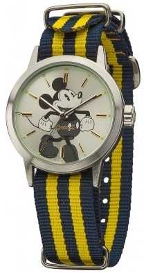 Disney By Ingersoll Unisex Classic Blue Yellow Nylon Strap DIN006SLYL Disney By Ingersoll Unisex Classic Blue Yellow Nylon Strap DIN006SLYL