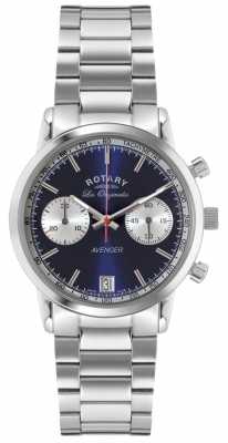 Rotary Mens Avenger Stainless Steel Blue Dial GB90130/05 Rotary Mens Avenger Stainless Steel Blue Dial GB90130/05