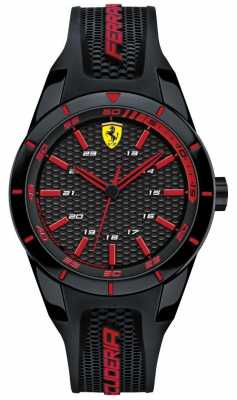 Scuderia Ferrari Unisex Red Rev Black Rubber Strap 0840004 Scuderia Ferrari Unisex Red Rev Black Rubber Strap 0840004