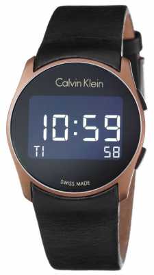 Calvin Klein Unisex Future Digital Black Leather Strap K5B13YC1 Calvin Klein Unisex Future Digital Black Leather Strap K5B13YC1