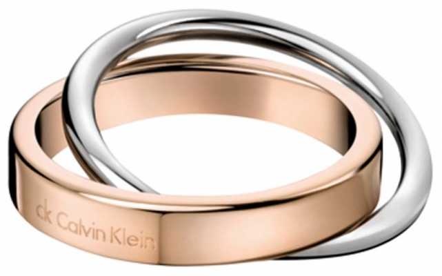 Calvin Klein Coil Stainless Steel Rose Gold Pvd Ring N KJ63BR010107 Calvin Klein Coil Stainless Steel Rose Gold Pvd Ring N KJ63BR010107