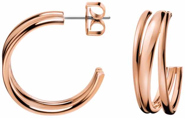 Calvin Klein Sumptuous Rose Gold PVD Plated Earrings KJ2GPE100100 Calvin Klein Sumptuous Rose Gold PVD Plated Earrings KJ2GPE100100