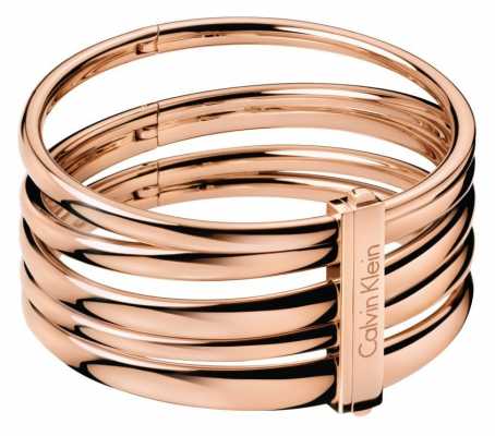 Calvin Klein Sumptuous Rose Gold PVD Plated Bangle KJ2GPD10010S Calvin Klein Sumptuous Rose Gold PVD Plated Bangle KJ2GPD10010S