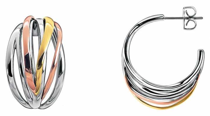 Calvin Klein Crisp Three Tone Earrings KJ1RDE300100 Calvin Klein Crisp Three Tone Earrings KJ1RDE300100