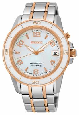 Seiko Womens Sportura Kinetic Two Tone SKA878P1 Seiko Womens Sportura Kinetic Two Tone SKA878P1
